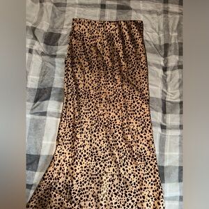Cheetah print skirt
